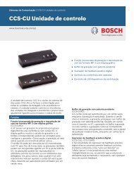 CCS‑CU Unidade de controlo - Bosch