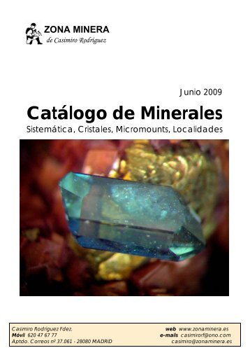Catálogo de Minerales - Zona Minera