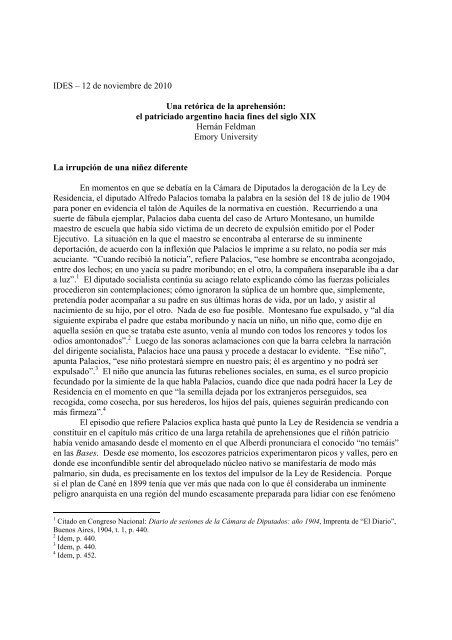 Hernán Feldman.pdf - Saberes de Estado - IDES