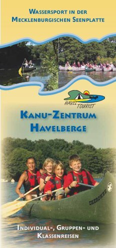 willkommen im kanu-zentrum havelberge - Haveltourist