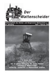 Wattenscheider 1 1999 - Heimat- und Bürgerverein Wattenscheid