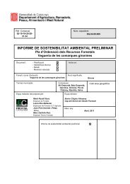 informe de sostenibilitat ambiental preliminar - Departament de ...