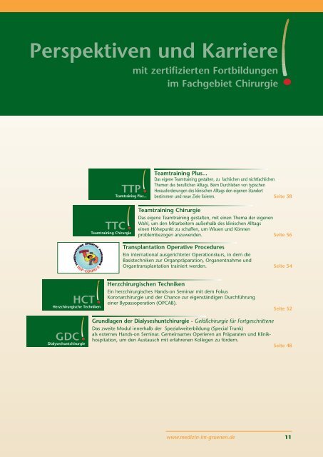 Praxisnahe Fortbildung - Medizin im Grünen