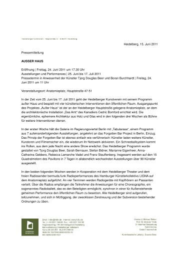 Download Pressemitteilung zur Ausstellung (pdf) - Heidelberger ...