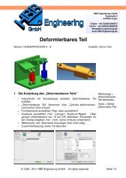 Deformierbares Teil - HBB Engineering GmbH