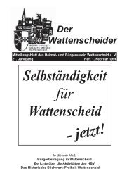 Wattenscheider 1 1996 - Heimat- und Bürgerverein Wattenscheid