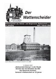 Wattenscheider 1 2000 - Heimat- und Bürgerverein Wattenscheid