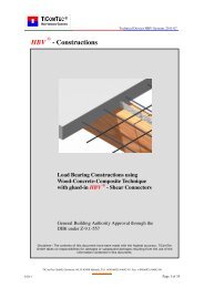 HBV-Constructions - Load Bearing Structure ... - Hbv-systeme.de