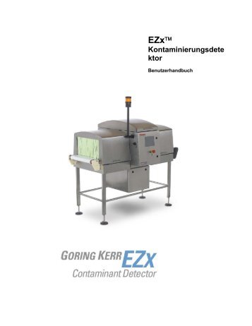 Benutzerhandbuch Kontaminationsdetektor EZx - PDF runterladen