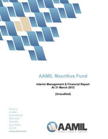 Manager's Report - AAMIL Global Financial Services