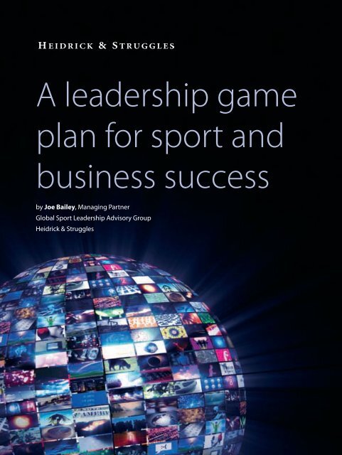 A leadership game plan for sports and business - Heidrick & Struggles