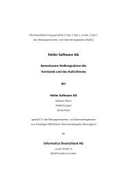 Stellungnahme - Heiler Software AG