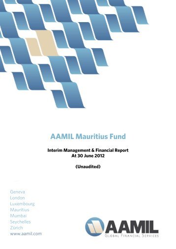 Statement of changes in equity - AAMIL Global Financial Services