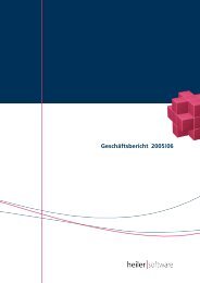 Geschäftsbericht 2005 / 2006 - Heiler Software AG