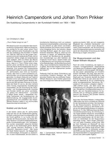 Heinrich Campendonk und Johan Thorn Prikker - Verein für ...