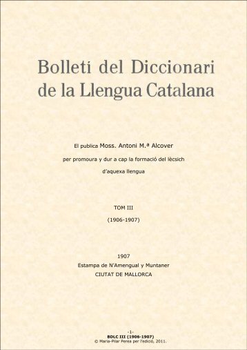 BDLC III - Institut d'Estudis Catalans