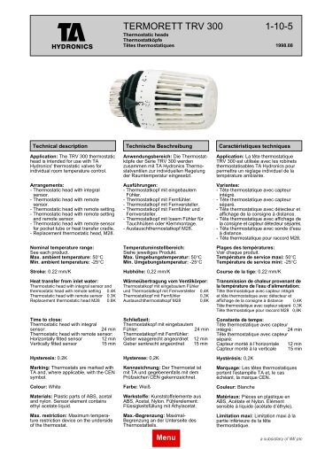 1-10- 5 TRV 300 export - TA Hydronics