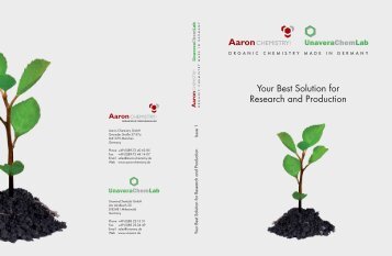 Your Best Solution for Research and Production - Aaron Chemistry ...