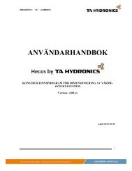 ANVÄNDARHANDBOK - Heimeier