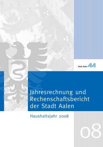 Jahresrechnung Stadt Aalen 2008