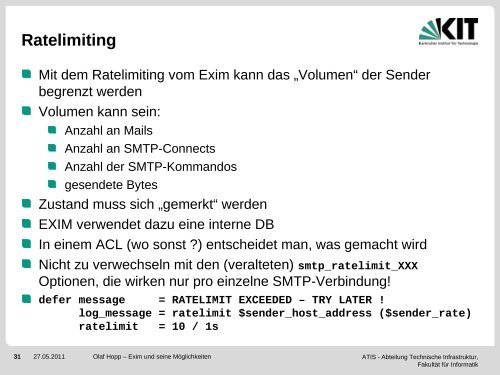 Exim und seine MÃ¶glichkeiten - Heinlein