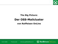 Der OSS-Mailcluster von Raiffeisen Onine - Heinlein