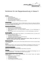 P 9 Richtlinien für die Mappenbewertung - Heinrich-Roth Montabaur ...