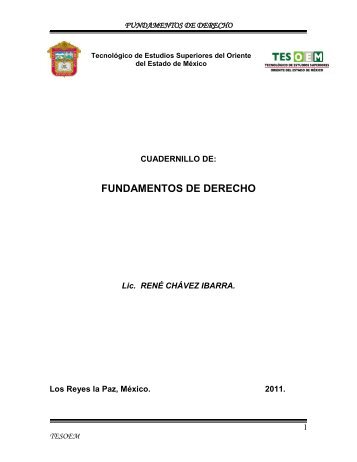 fundamentos de derecho - Tecnológico de Estudios Superiores del ...