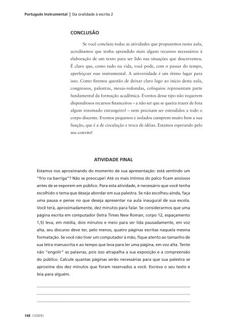 portugues instrumental - Universidade Federal do Pará