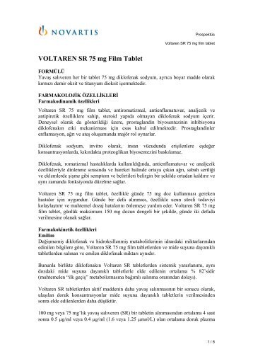 VOLTAREN SR 75 mg Film Tablet - sanaleczanemiz.com.tr