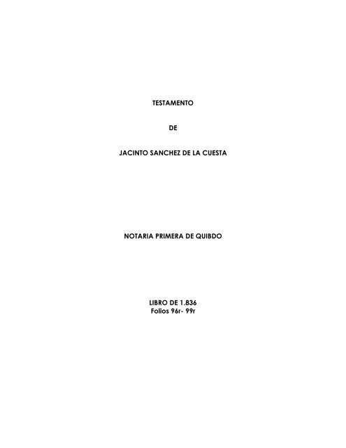 Testamento de Sebastián de Córdoba - Utchvirtual.net