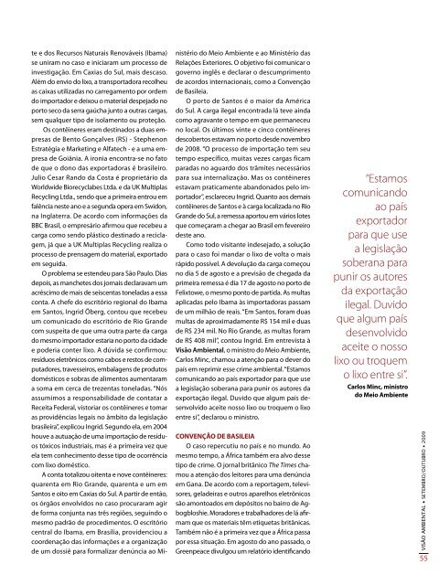 GESTÃO DE RESÍDUOS - Revista Visão Ambiental