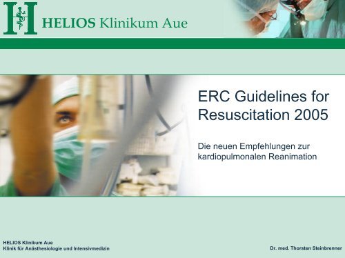 ERC Guidelines for Resuscitation 2005 - HELIOS Kliniken GmbH