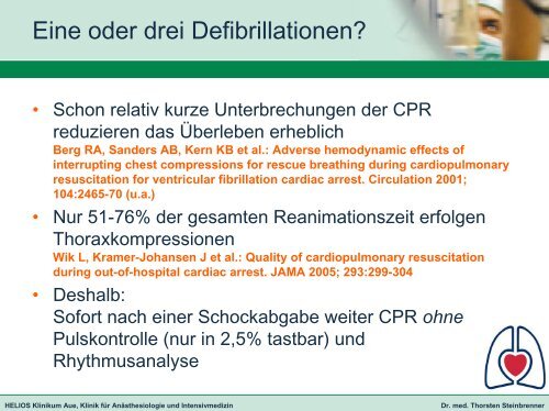 ERC Guidelines for Resuscitation 2005 - HELIOS Kliniken GmbH