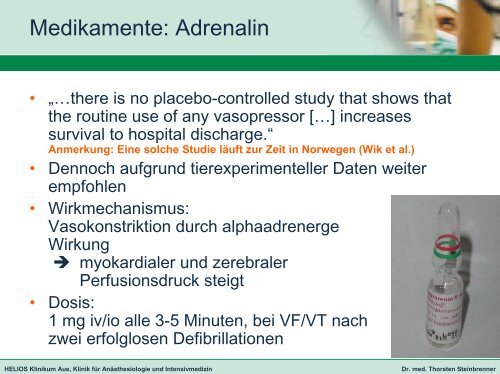 ERC Guidelines for Resuscitation 2005 - HELIOS Kliniken GmbH