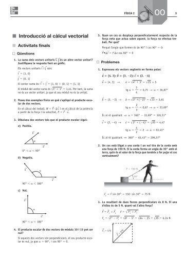 Introducció al càlcul vectorial - xifres