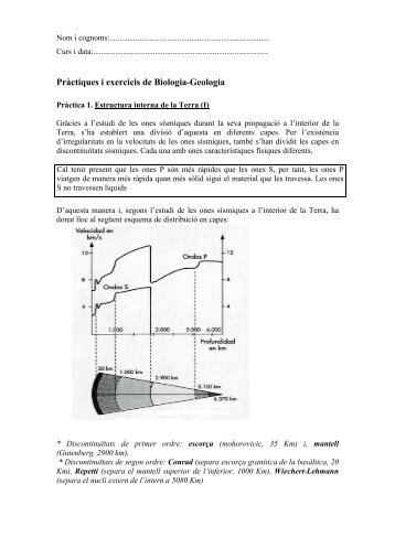 P1. Estructura de la Terra _I - Institut Els Tres Turons