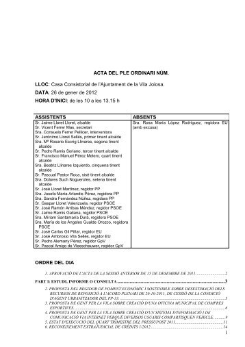 acta pleno 26-01-2012 bilingüe sin datos personales - Villajoyosa