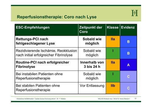 Download des Vortragsskriptes - HELIOS Kliniken GmbH