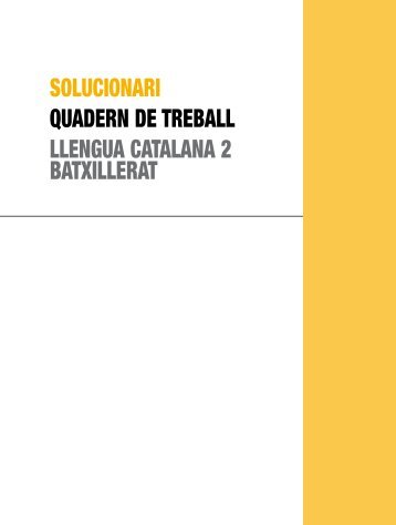 SOLUCIONARI qUADERN DE tREbALL LLENGUA CAtALANA 2 ...