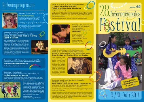 Flyer 28. Internationales Festival (pdf, 483 KB) - Stadt Aalen