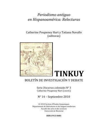 TINKUY - Département de littératures et de langues modernes ...