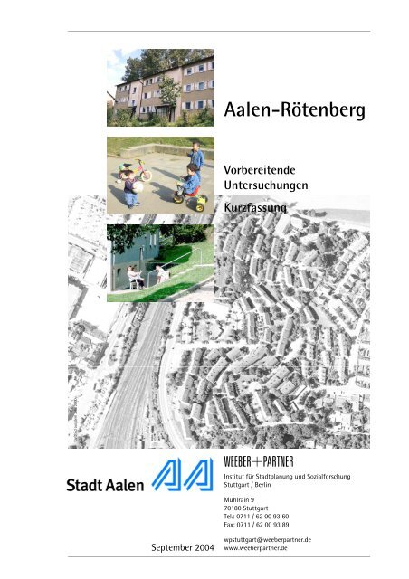 Aalen-Rötenberg Gestaltungsplan - Stadt Aalen