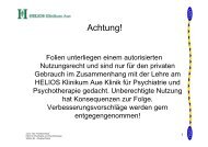 Achtung! - HELIOS Kliniken GmbH