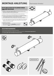MONTAGE-ANLEITUNG Thermostat-Armatur - Hellweg
