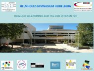 Sportprofil - Helmholtz-Gymnasium Heidelberg