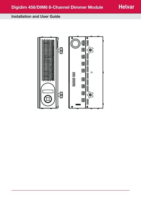 Digidim 458/DIM8 8-Channel Dimmer Module - Helvar