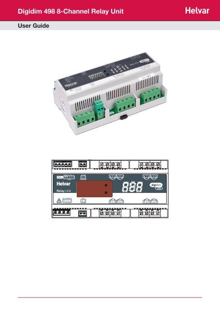 Digidim 498 8-Channel Relay Unit - Helvar