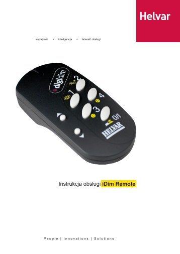 Instrukcja obsługi iDim Remote - Helvar