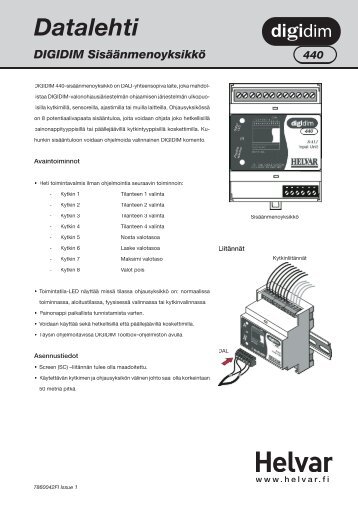 DIGIDIM 440 sisäänmenoyksikkö - Helvar